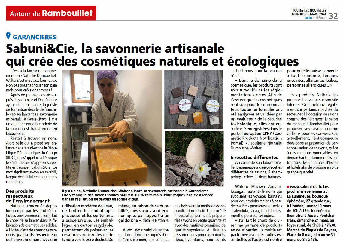 Sabuni&Cie, la savonnerie artisanale qui crée des cosmétiques naturels et écologiques