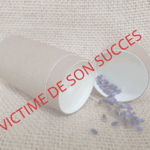 Photo du déodorant avec l'indication "victime de son succès"