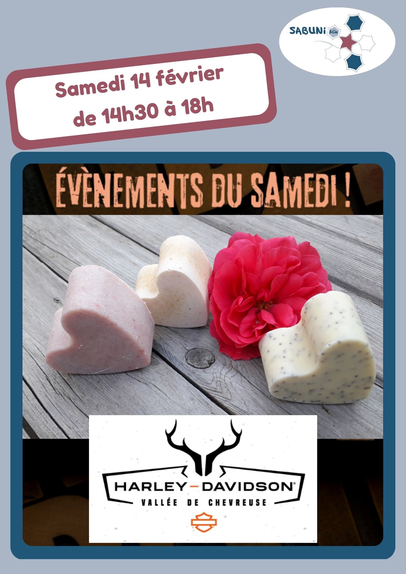 Vente de Love Soaps chez Harley Davidson | savonnerie Sabuni