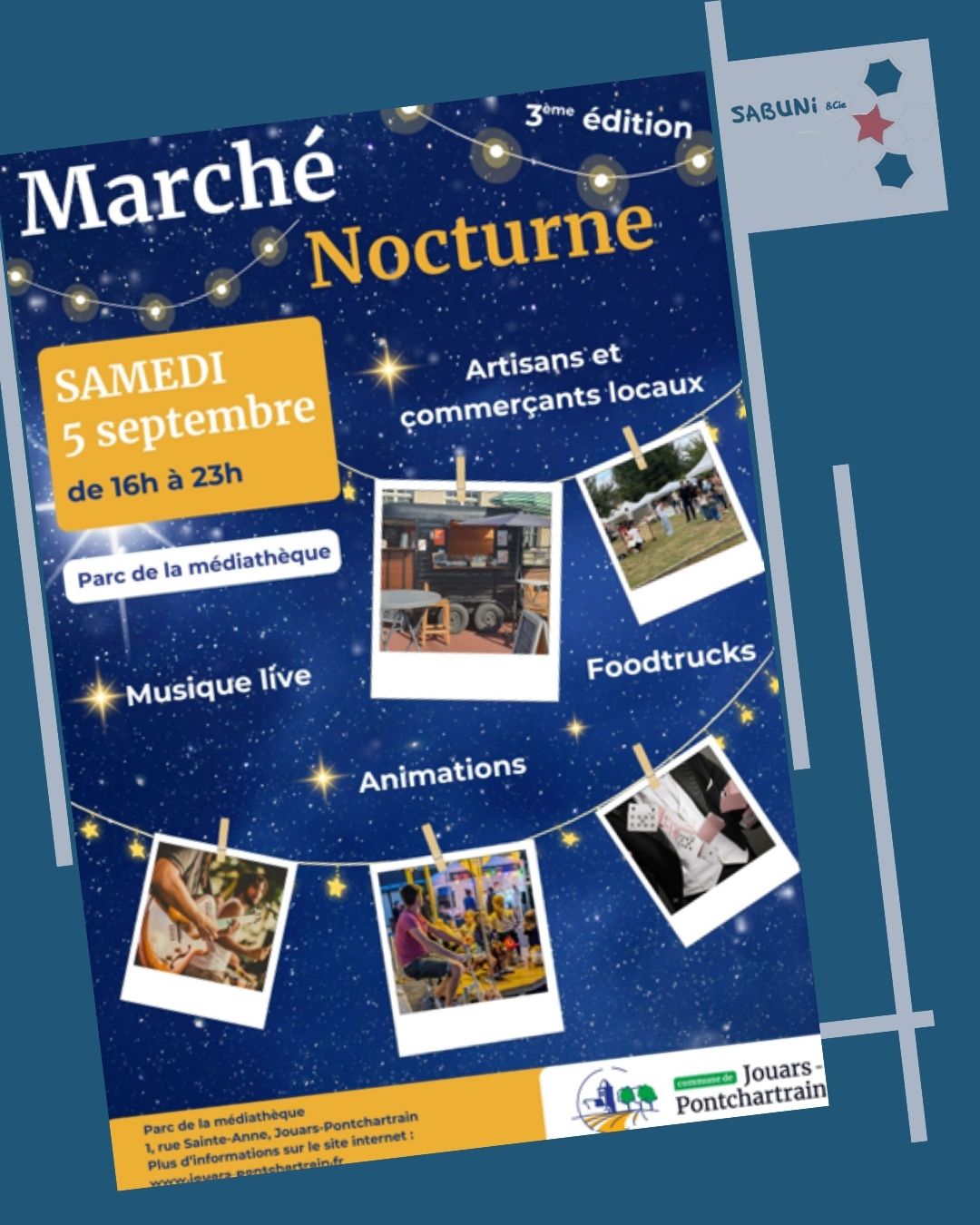 5 septembre : marché nocturne à Jouars-Pontchartrain