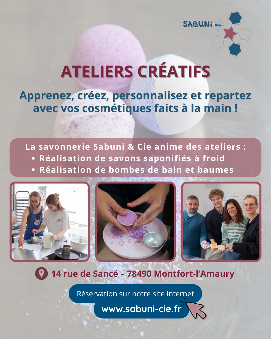 Ateliers créatifs dans le labo de la savonnerie Sabuni & Cie